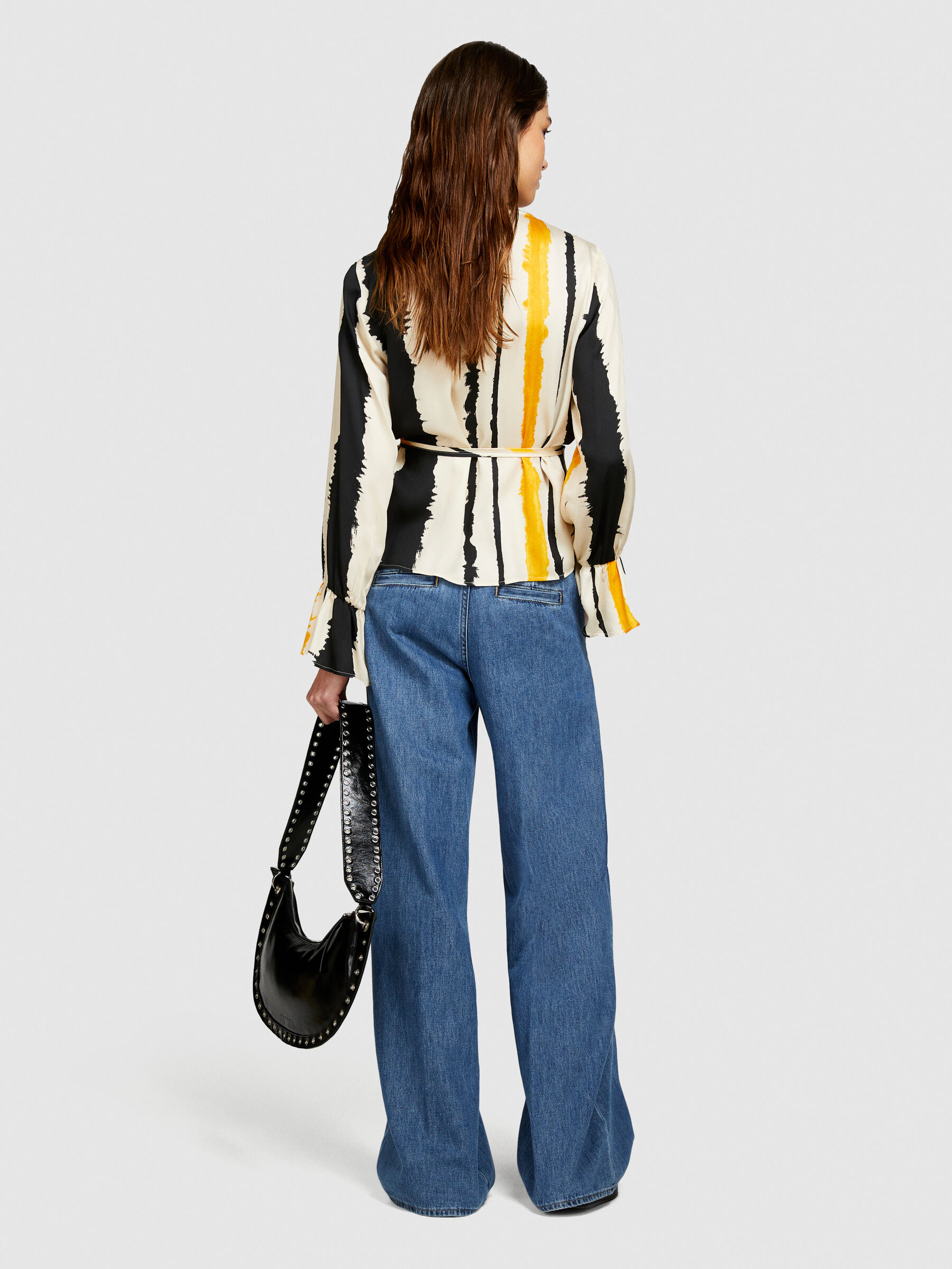 Wide leg flowy jeans Blue Sisley