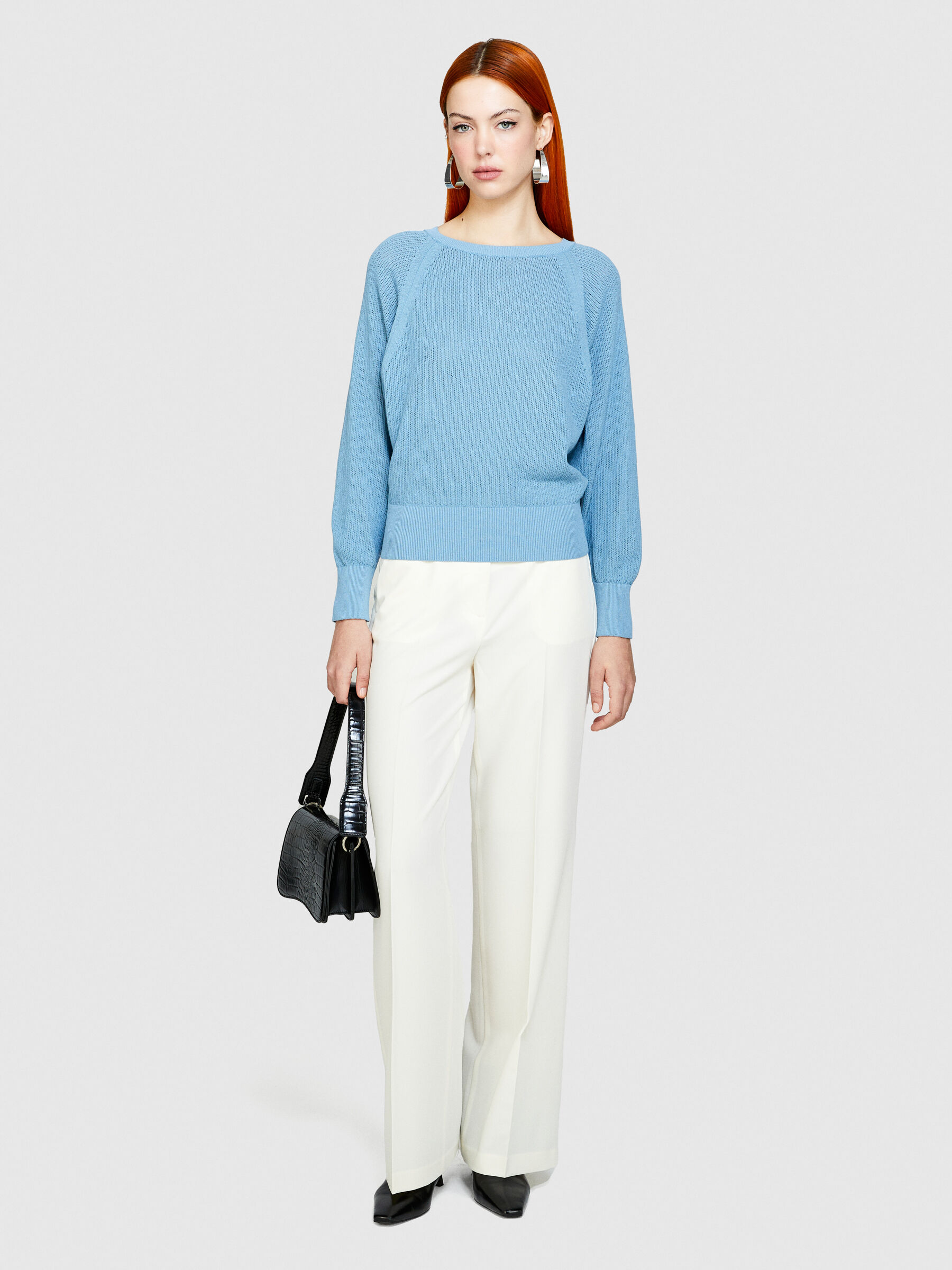 T-shirt with batwing sleeves Women image number null