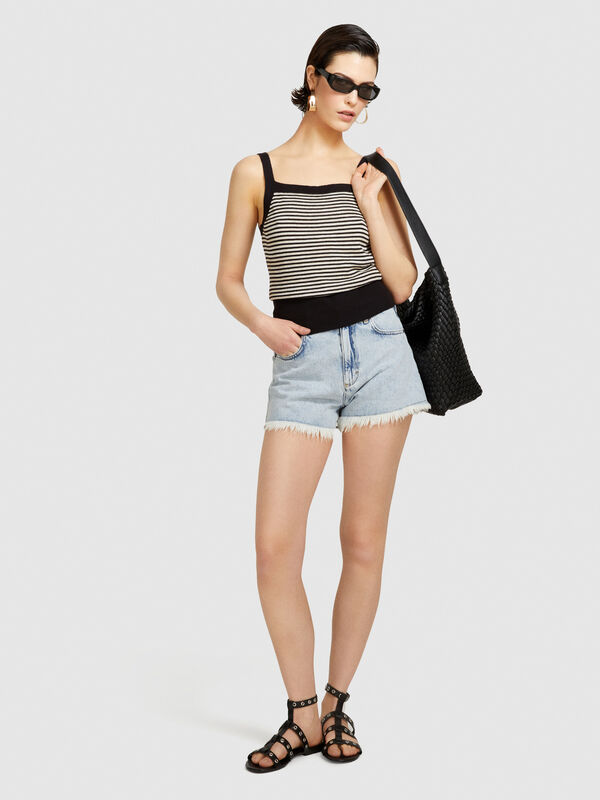 Striped tank top - women's tops | Sisley