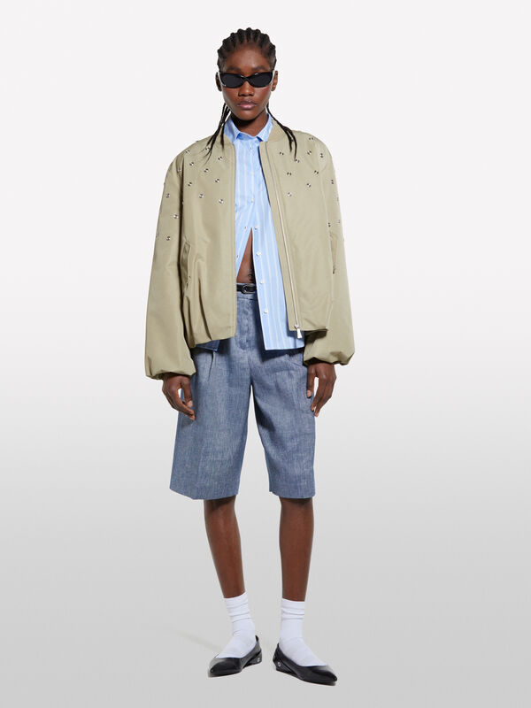Denim-look bermudas  - women's shorts | Sisley