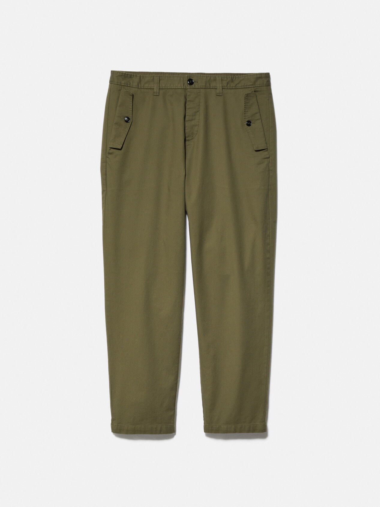 Slim fit: trousers with a herringbone pattern - green | Comma