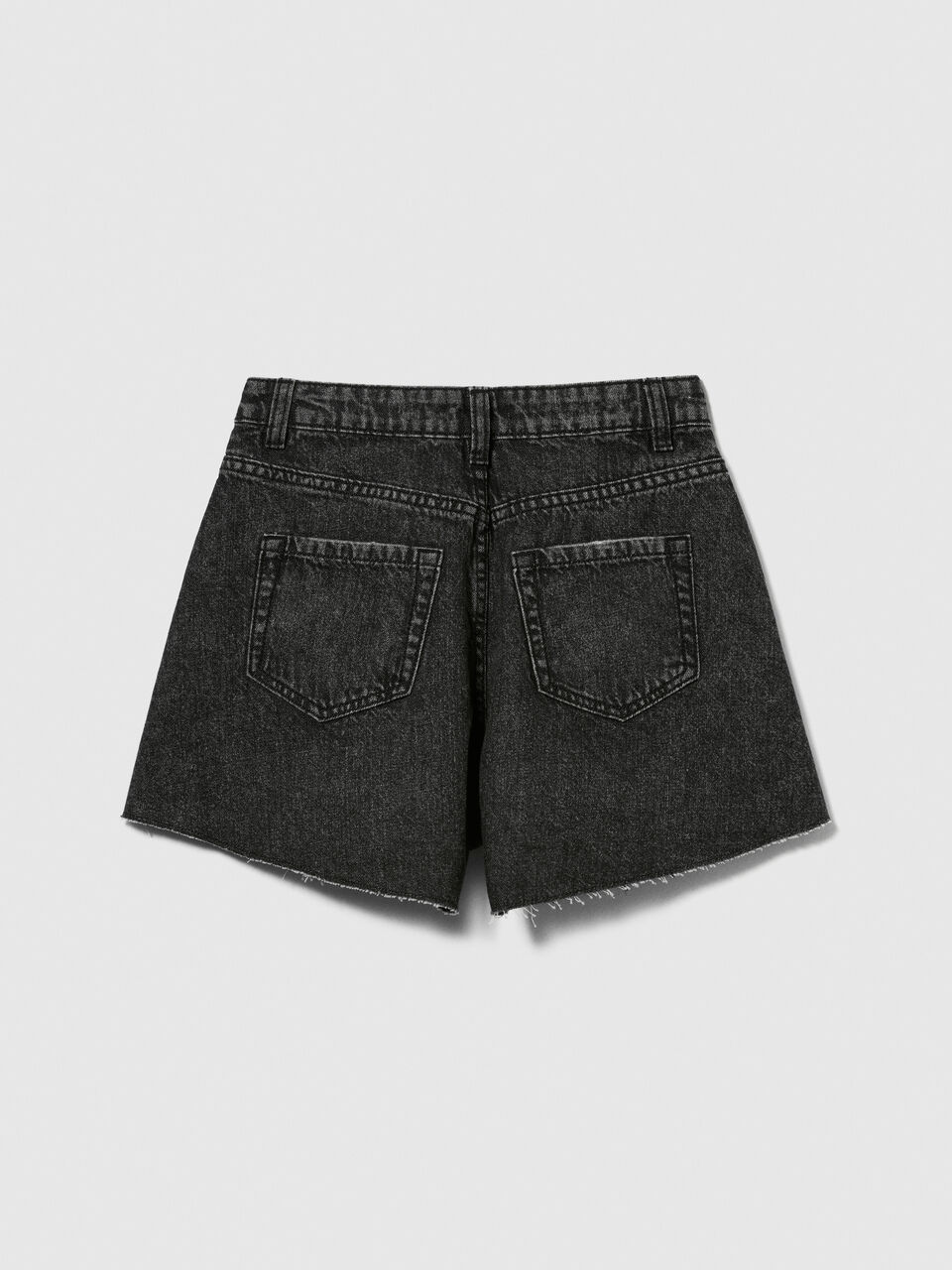 Bell-shaped denim shorts Junior Girl image number null