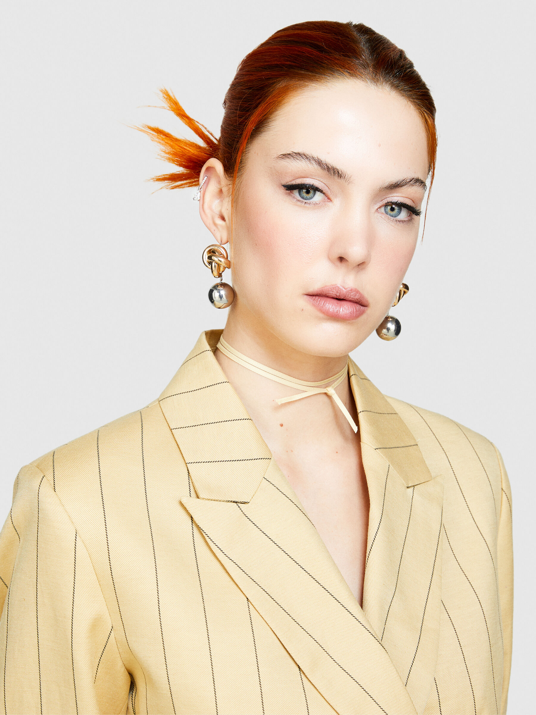 Striped blazer, Yellow - Sisley