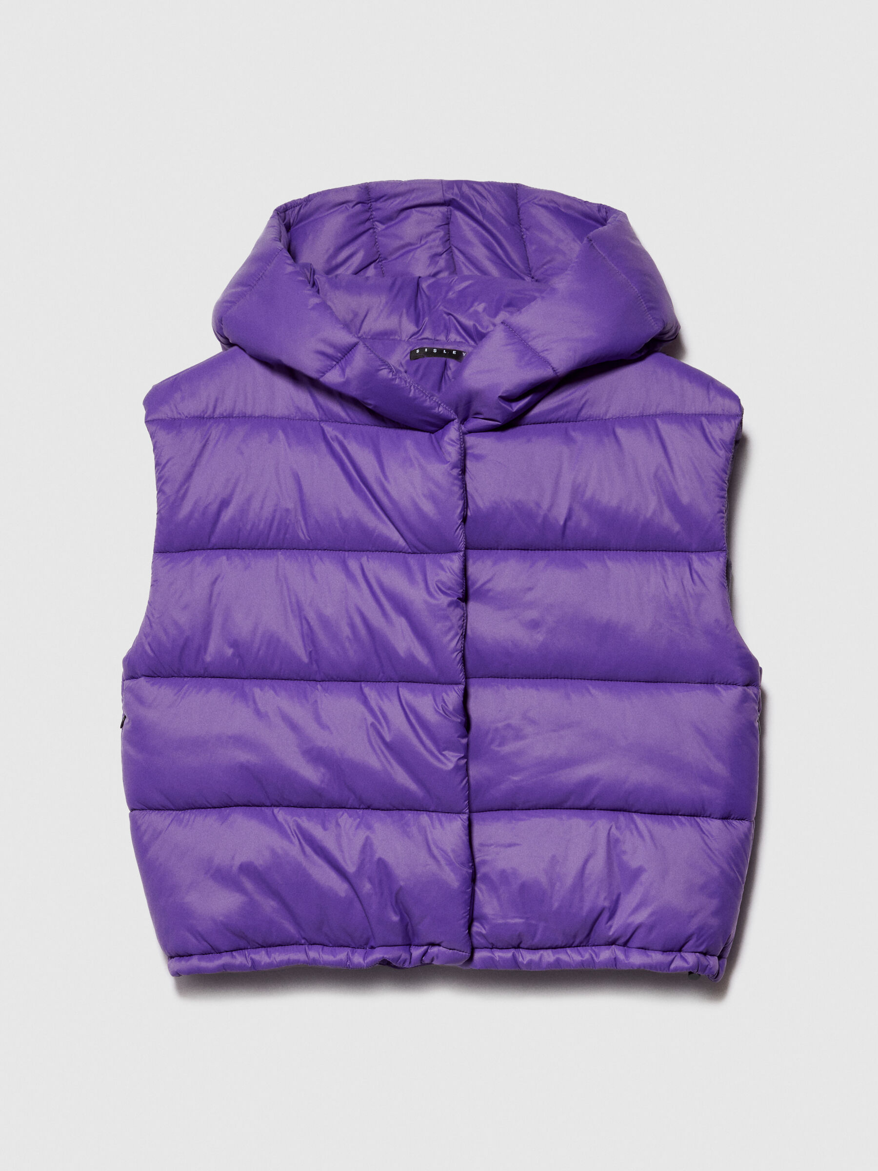 Purple sleeveless jacket cheap