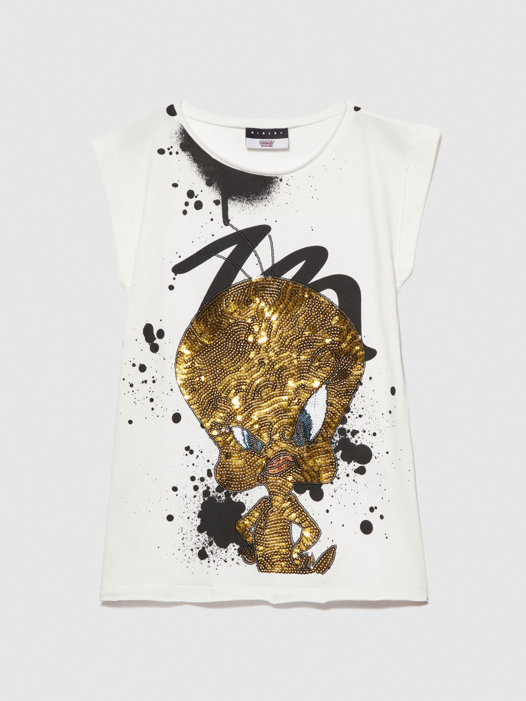 Oversized ©Looney Tunes t-shirt with sequins Junior Girl image number null
