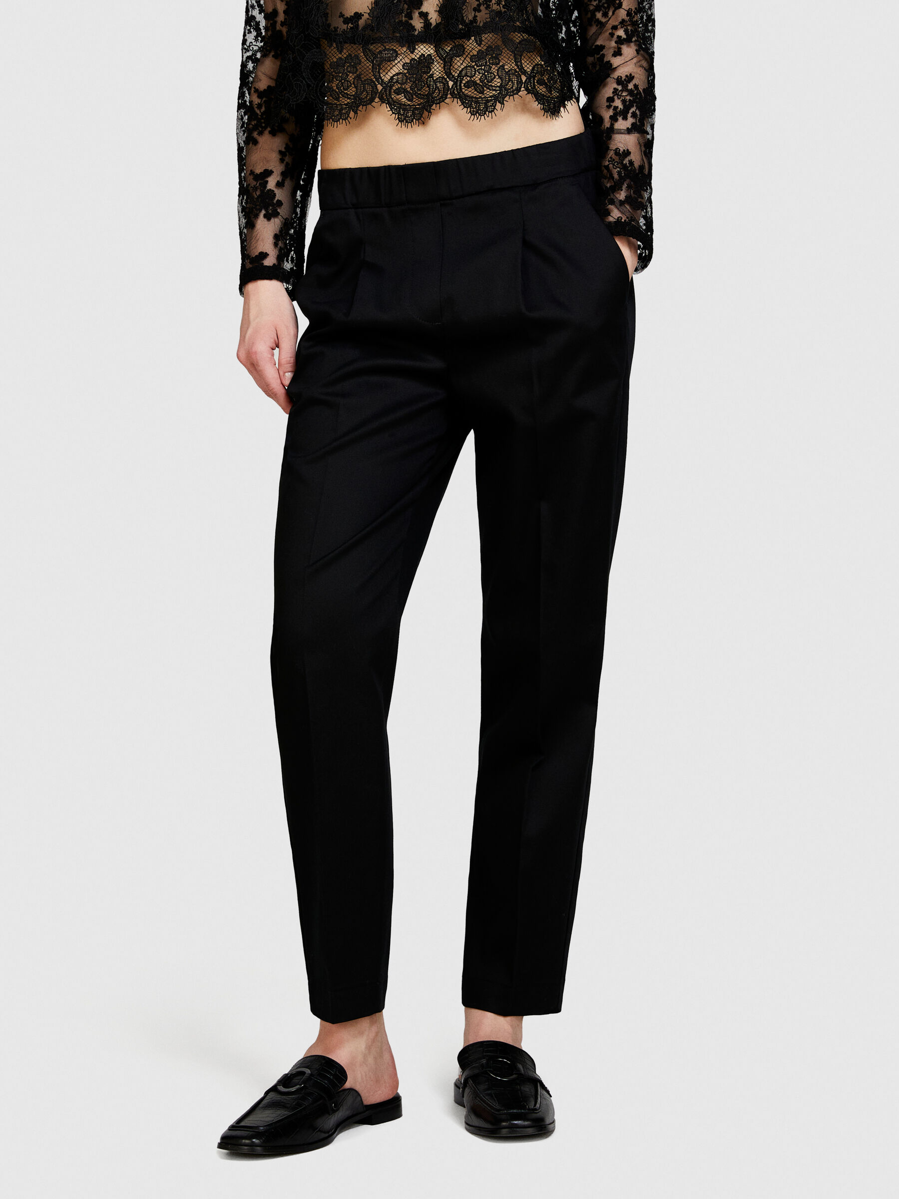 Solid color joggers Women image number null