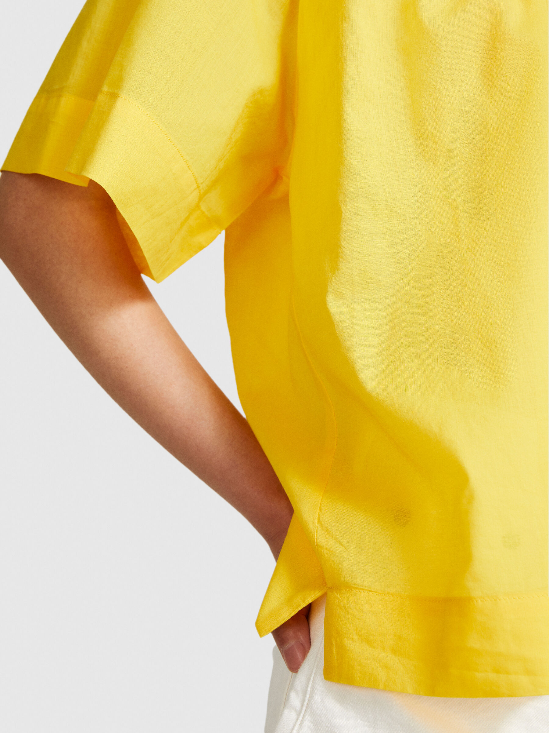 Blouse with V-neck Women image number null