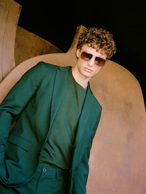 Dark green formal blazer - men's blazers | Sisley