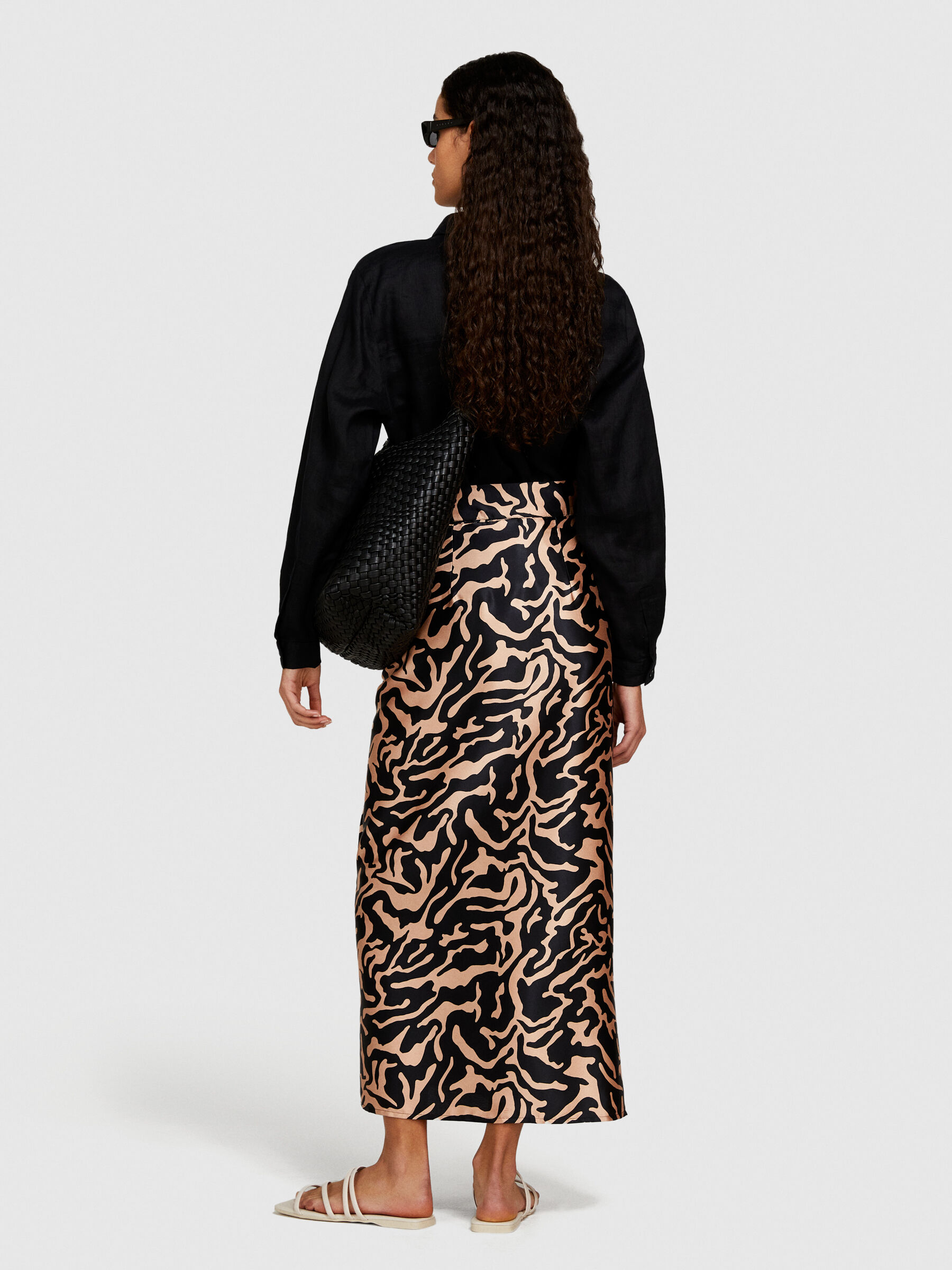 Printed sarong skirt Women image number null