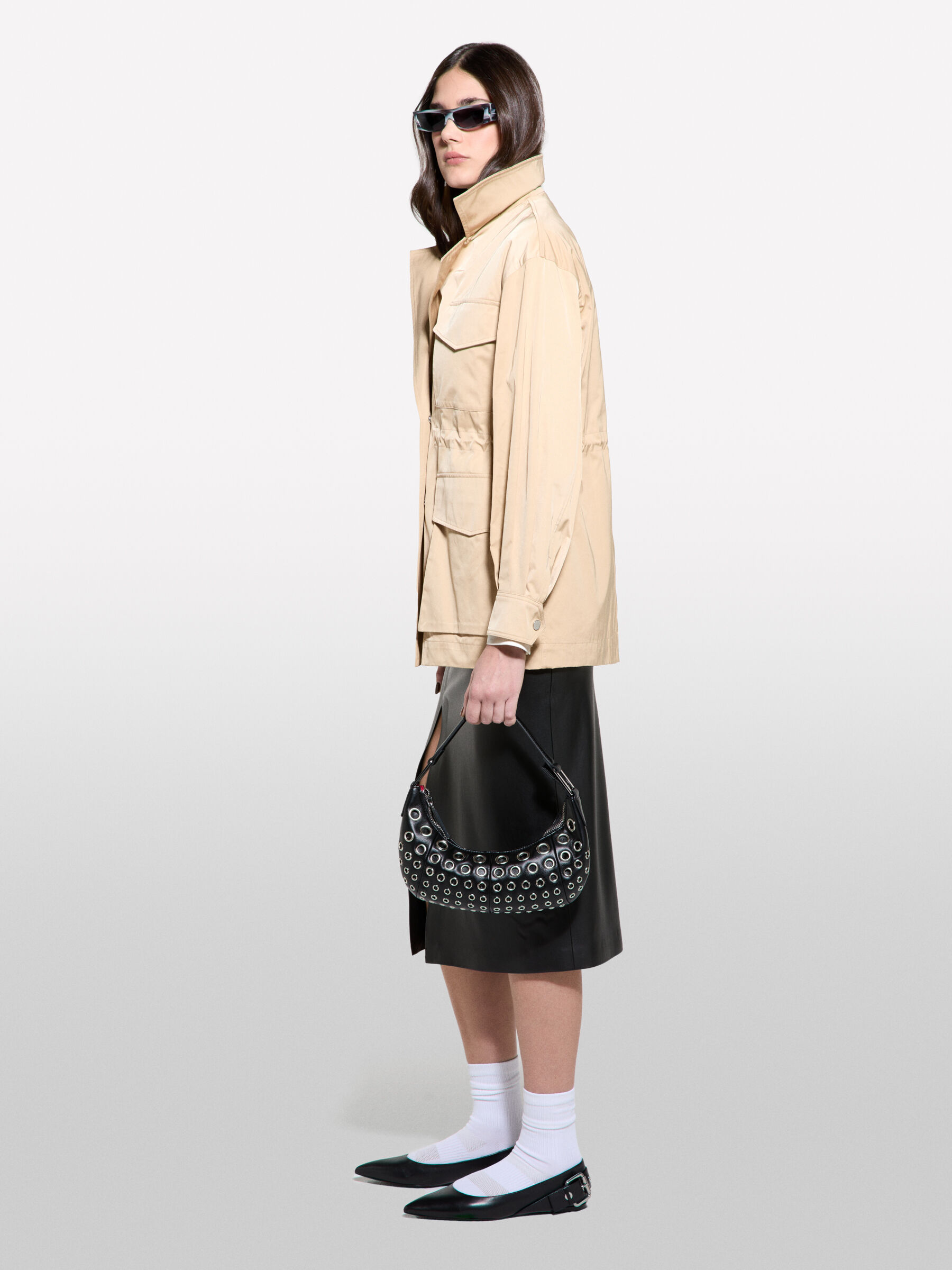 Jacket with vest, Beige - Sisley