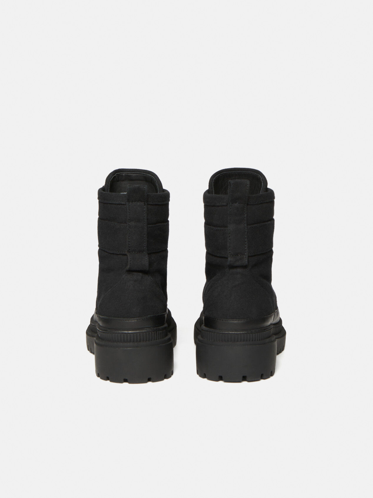 Heavy duty boots with track sole Black Sisley