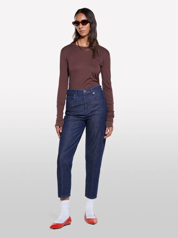 Blue mom fit jeans - women's mom fit & boyfriend jeans | Sisley