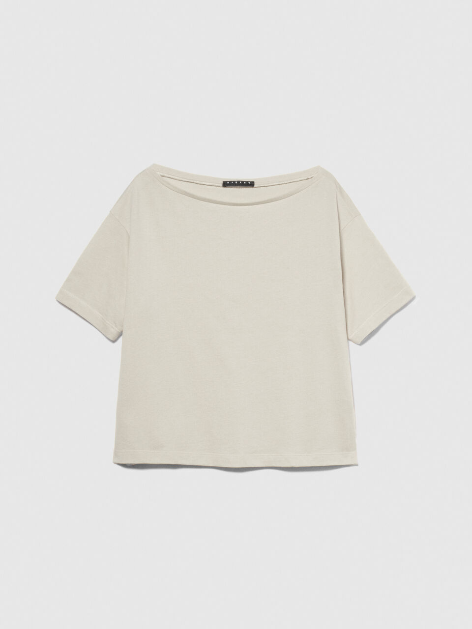 T-shirt with boat neck Women image number null