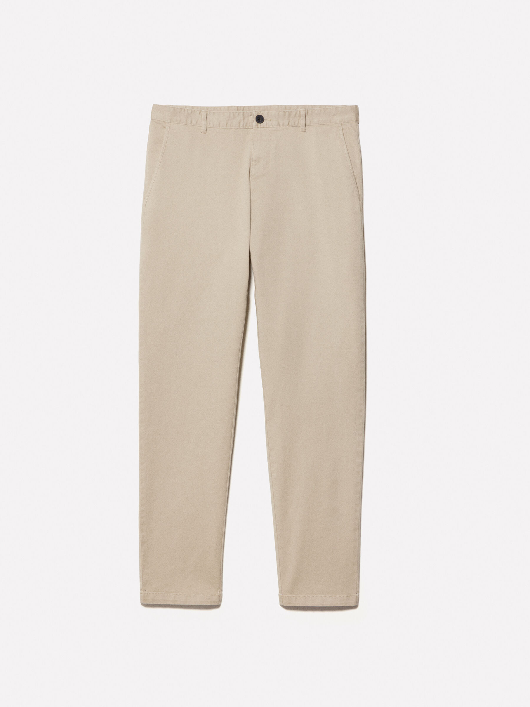 Dark beige slim fit chinos, Beige - Sisley
