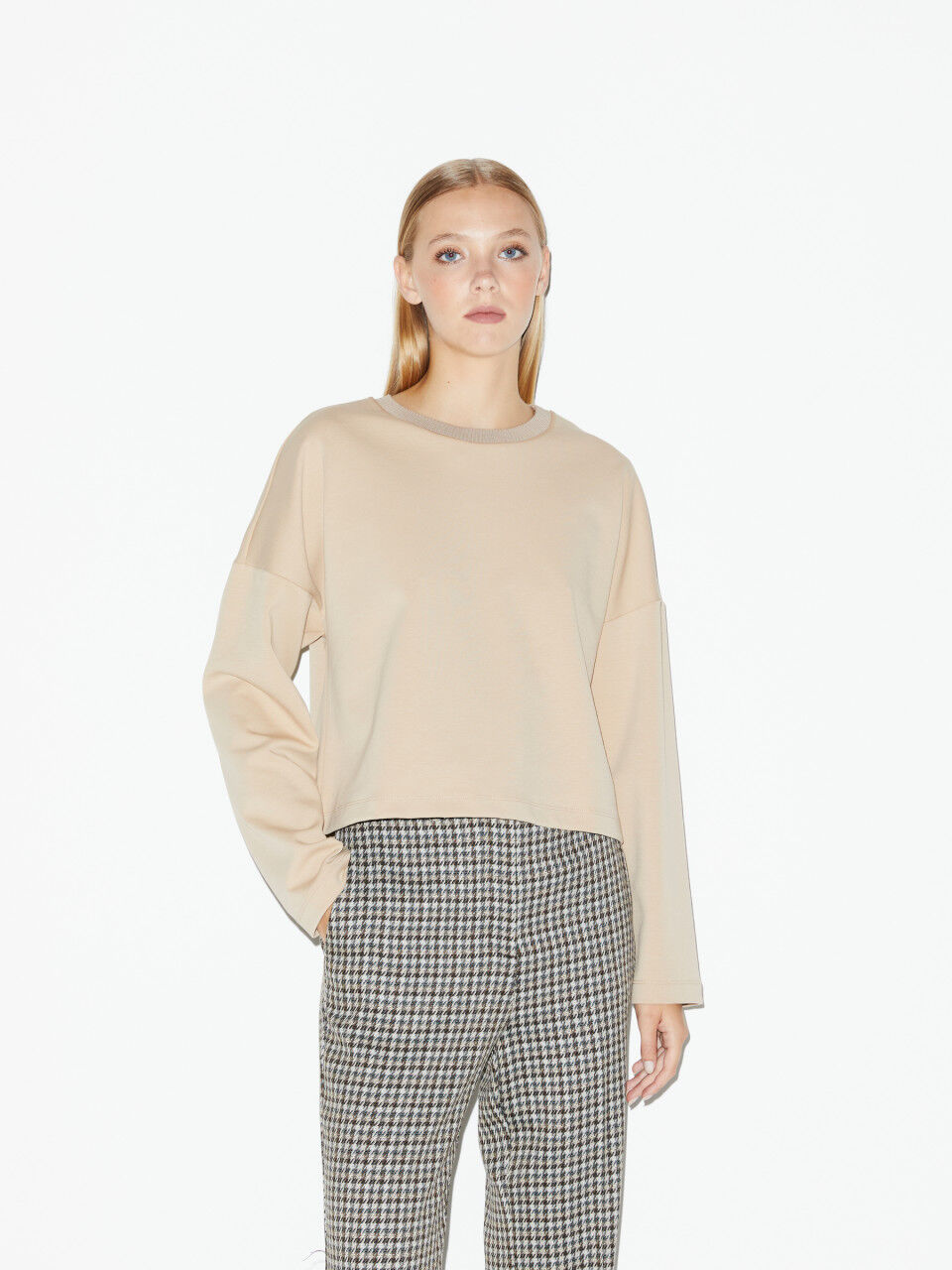 KINDER Pullovers & Sweatshirts Basisch Rabatt 95 % Beige 6Y Sisley Pullover 