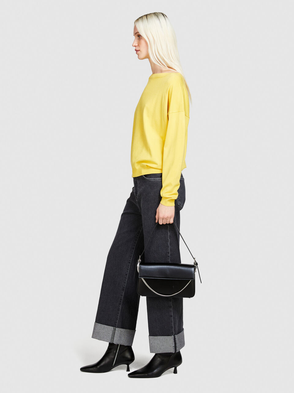 Boat neck sweater Women image number null