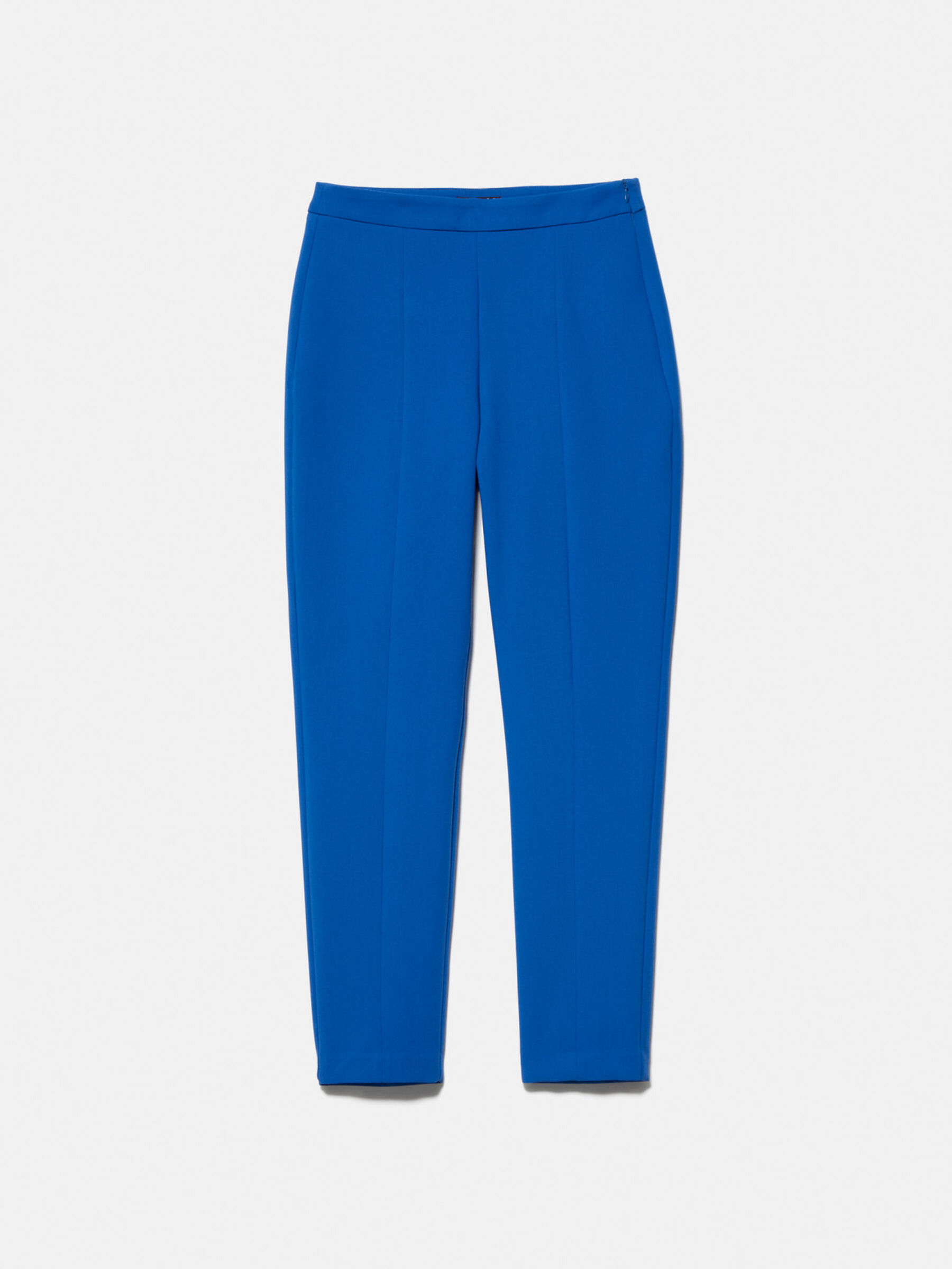 Skinny fit trousers, Neon Sky Blue - Sisley
