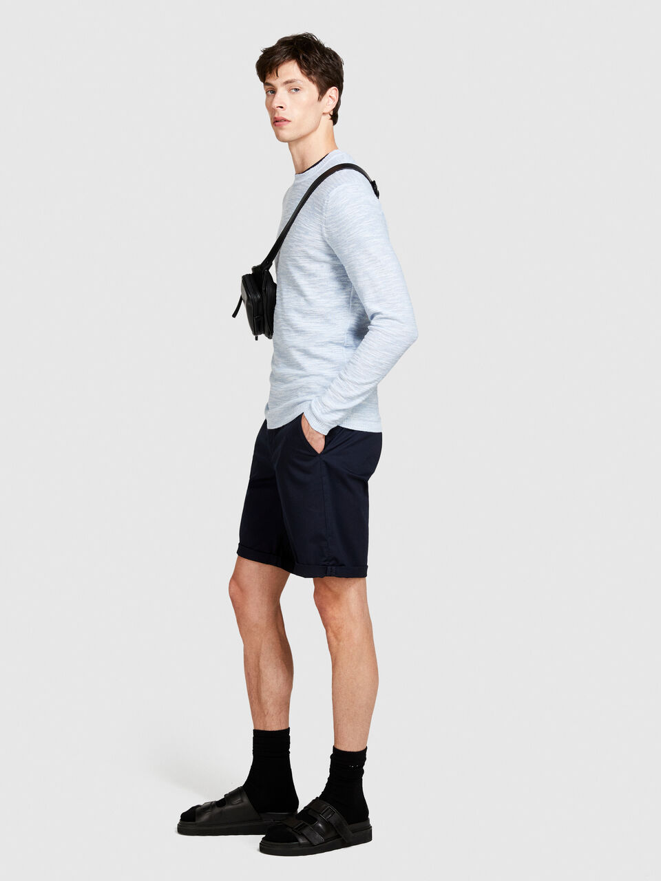 Slim fit bermudas Men image number null