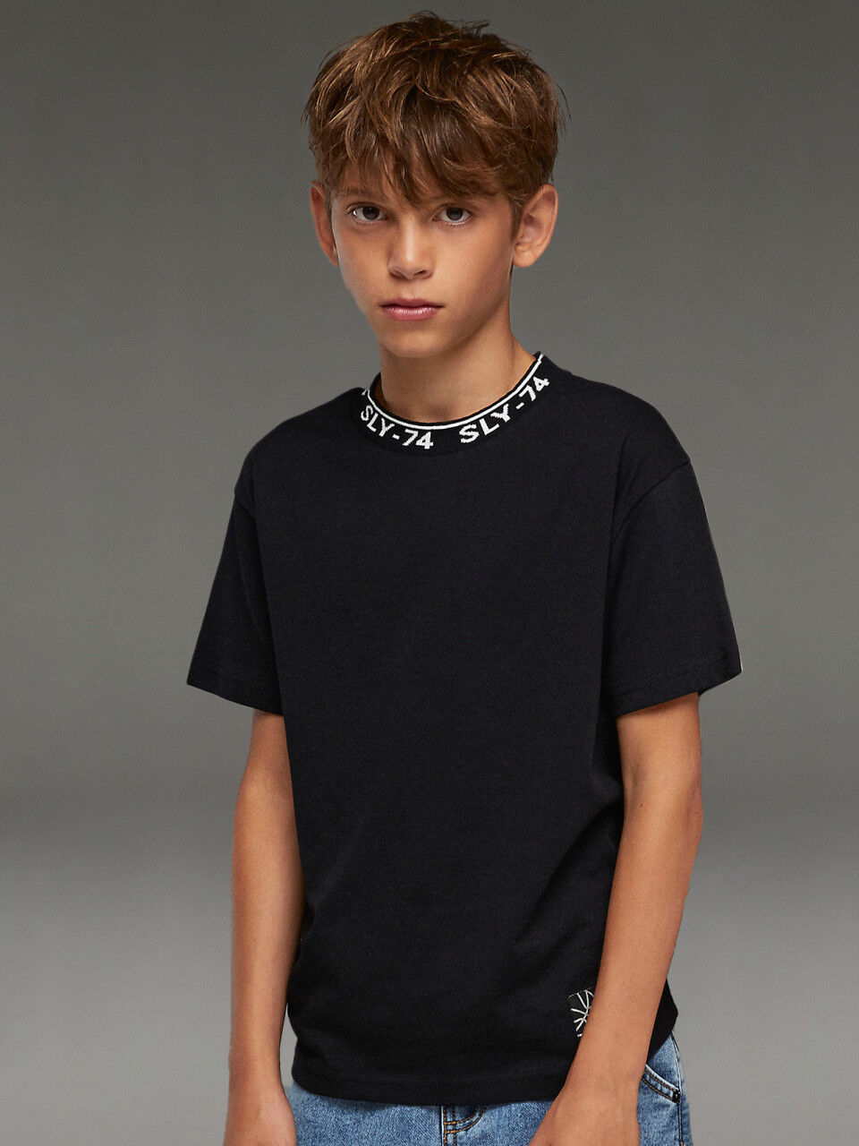 Crew neck t-shirt with logo