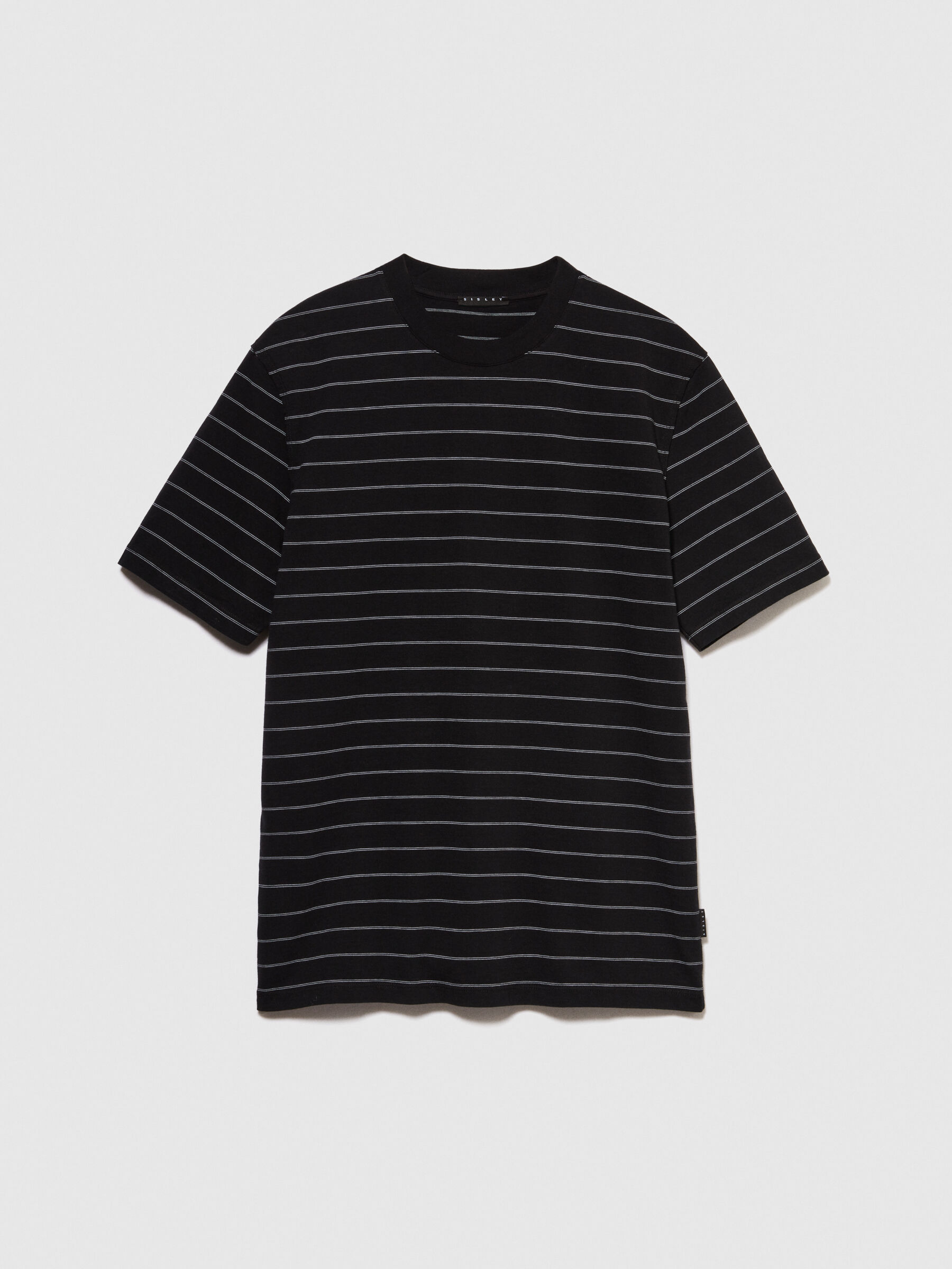 Striped t shirt Black Sisley