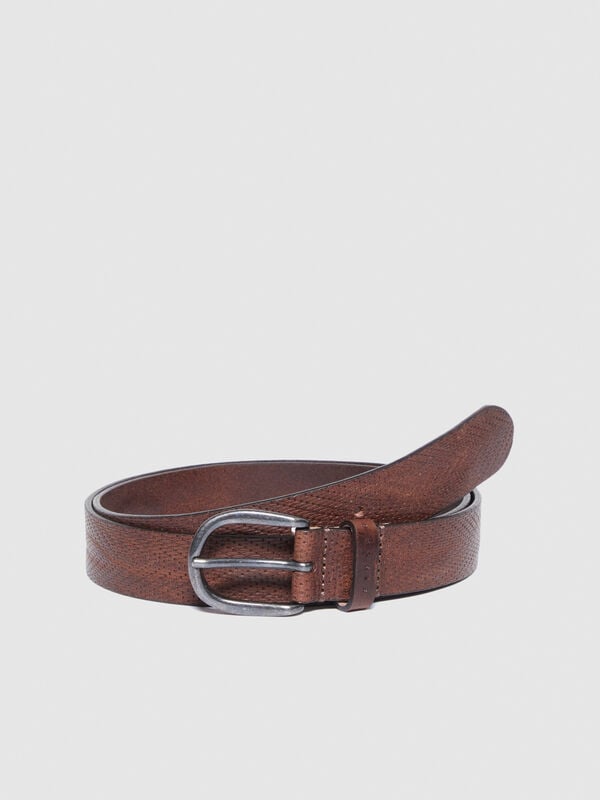 Leather look belt - men's belts | Sisley