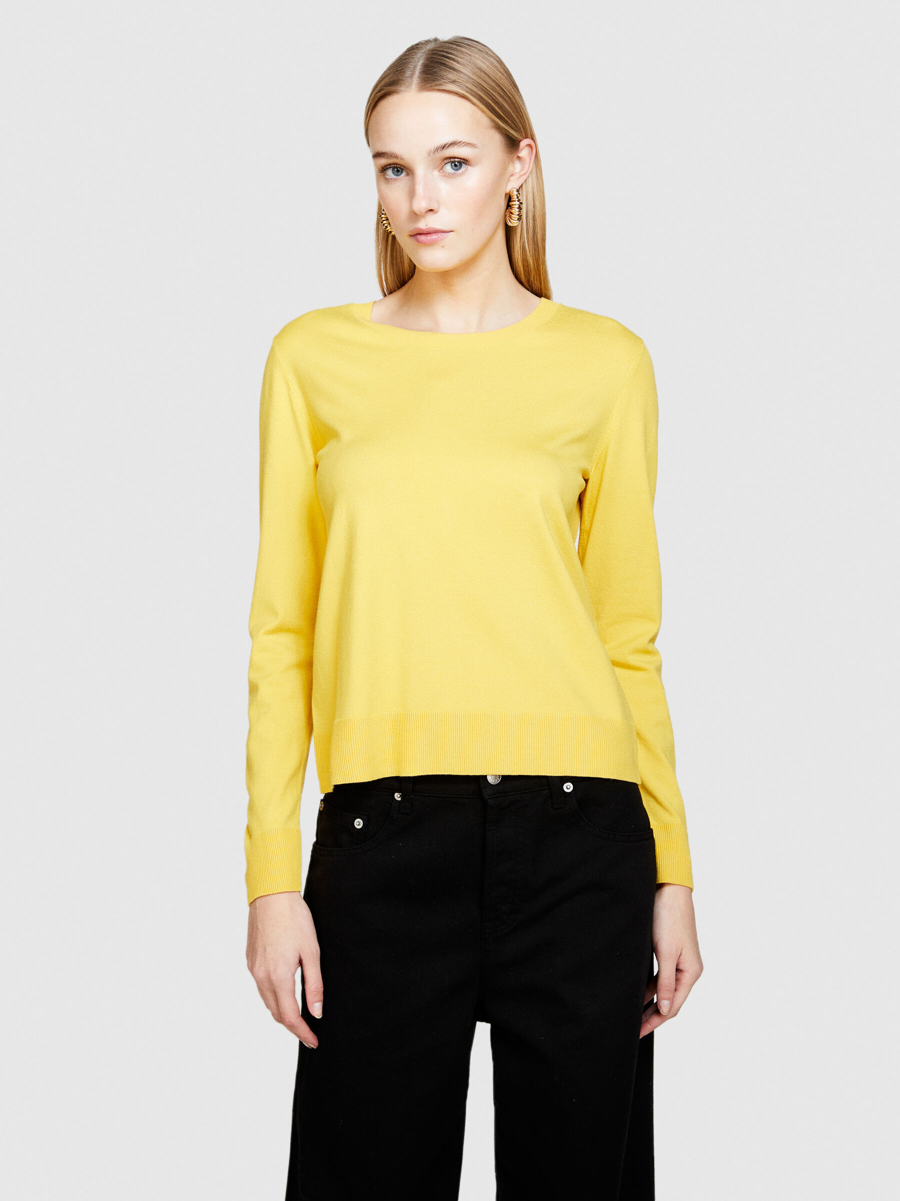 Solid colored sweater Women image number null