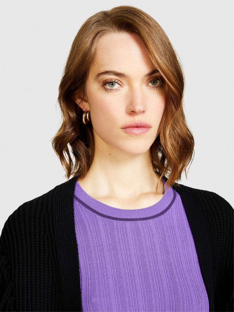 Maxi cardigan with fringe Women image number null