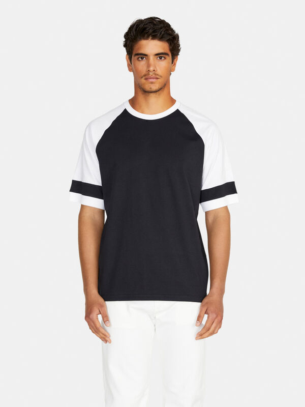 Color block t-shirt - men's short sleeve t-shirts | Sisley