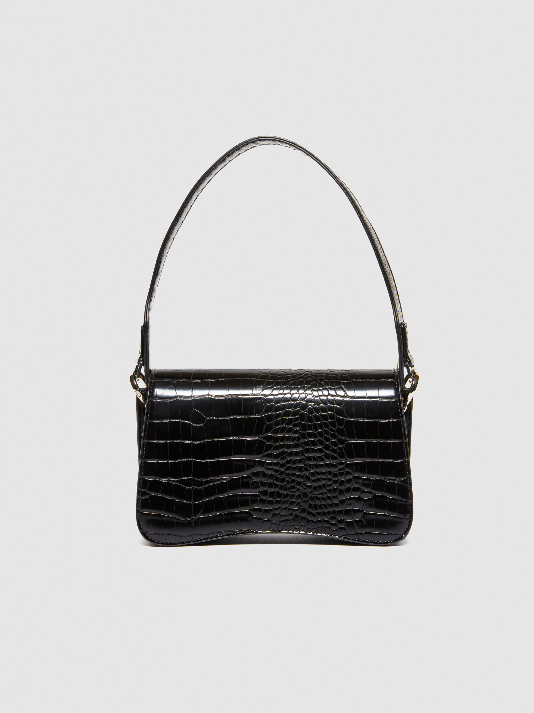 Croc print bag Black Sisley