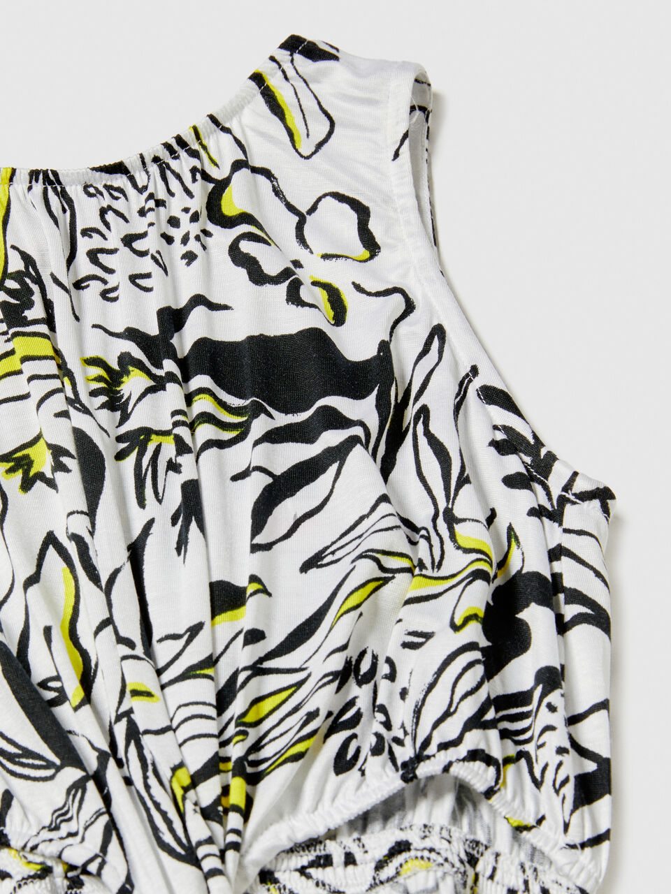 Printed dress with knot Junior Girl image number null