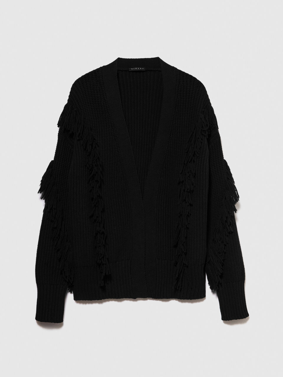 Maxi cardigan with fringe Women image number null