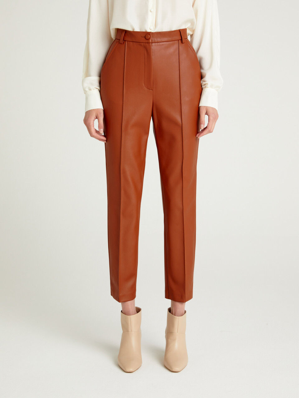 Carrot fit trousers womens Clearance