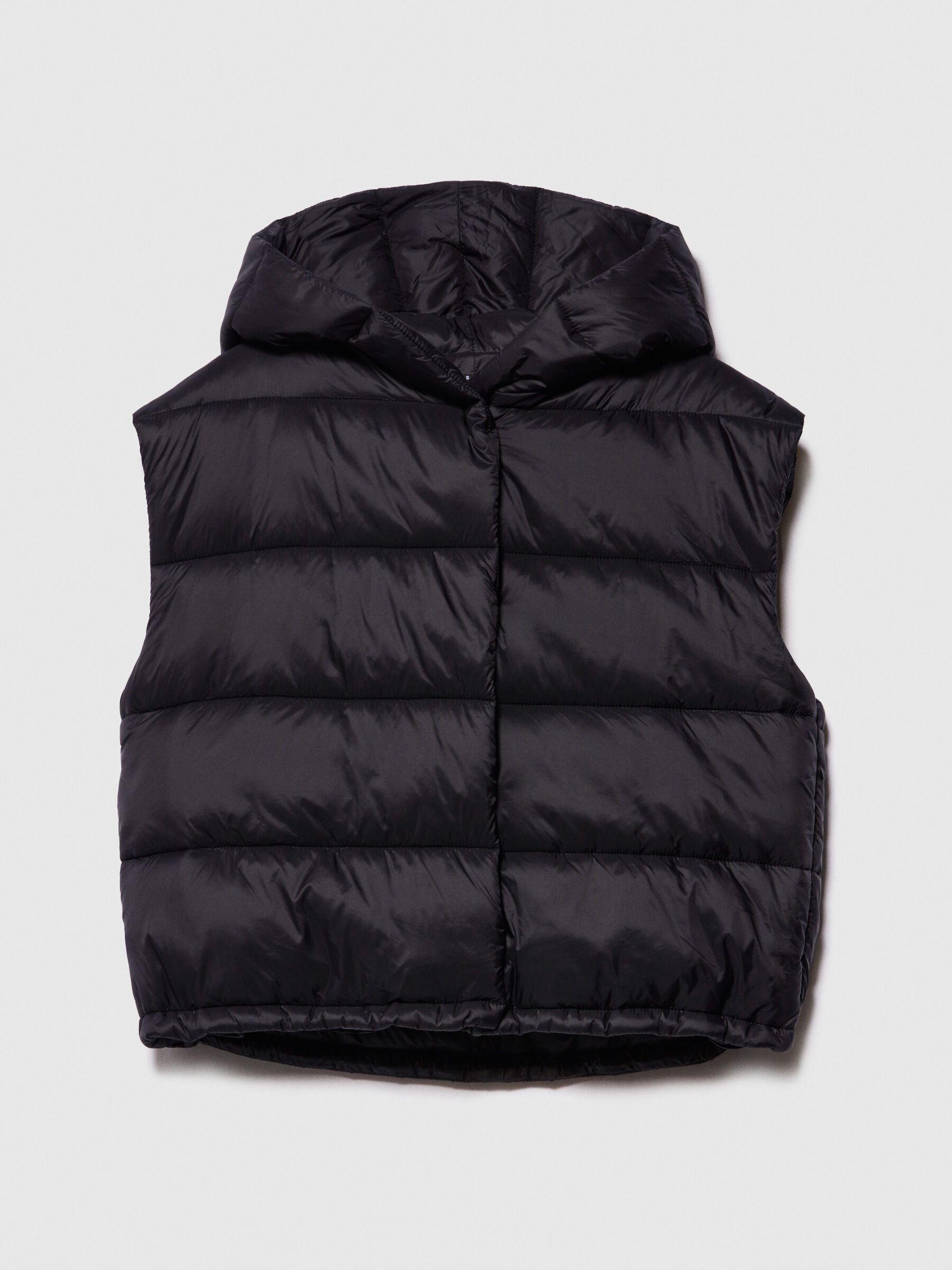 Sleeveless jacket with hood Women image number null