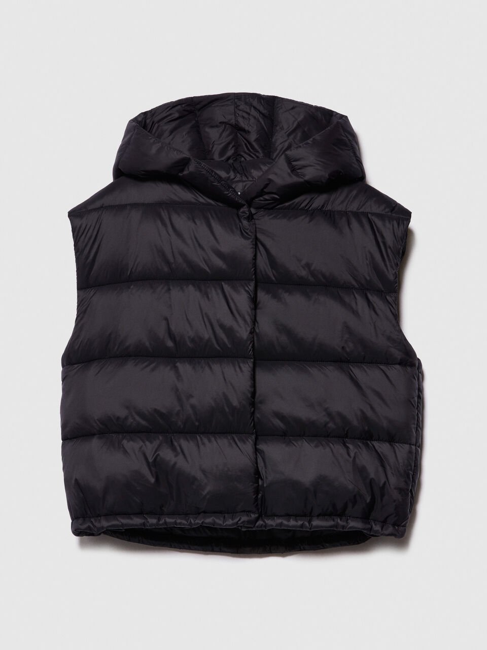 Sleeveless jacket with hood Women image number null