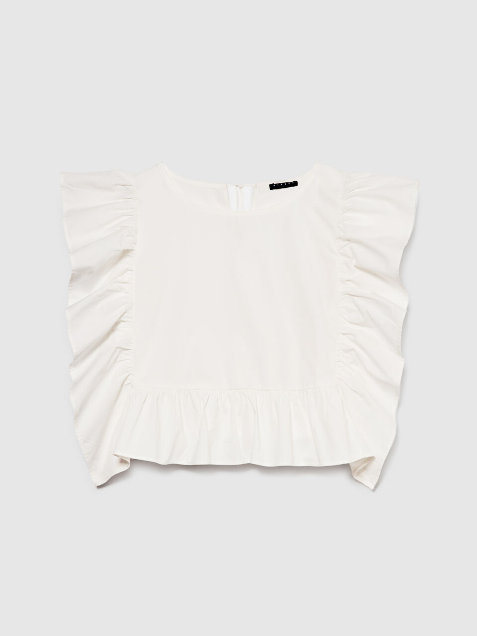 Rectangular blouse with rouching Women image number null