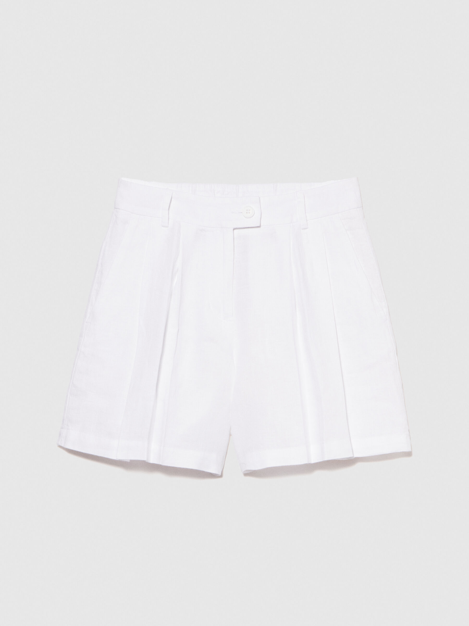 100% linen shorts Women image number null
