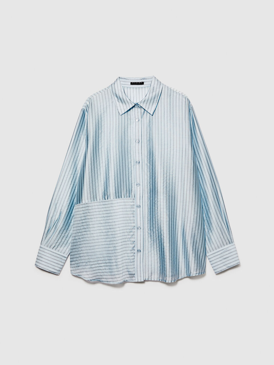 Oversized striped shirt Women image number null