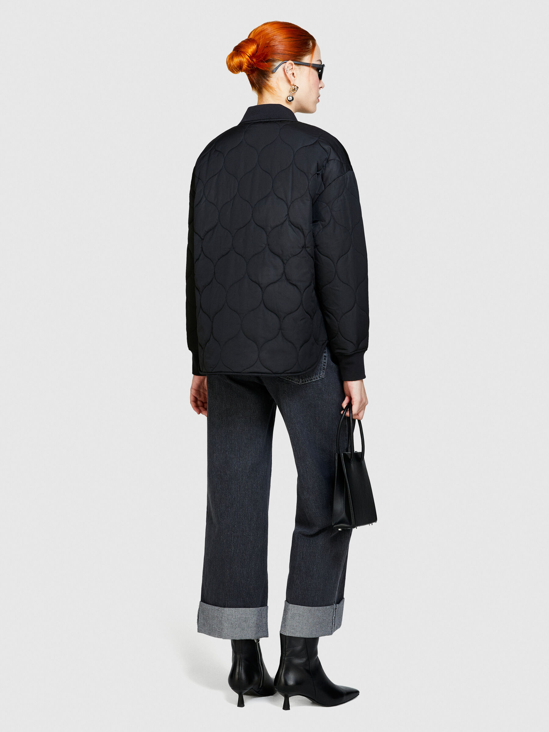 Oversized fit padded bomber jacket Women image number null