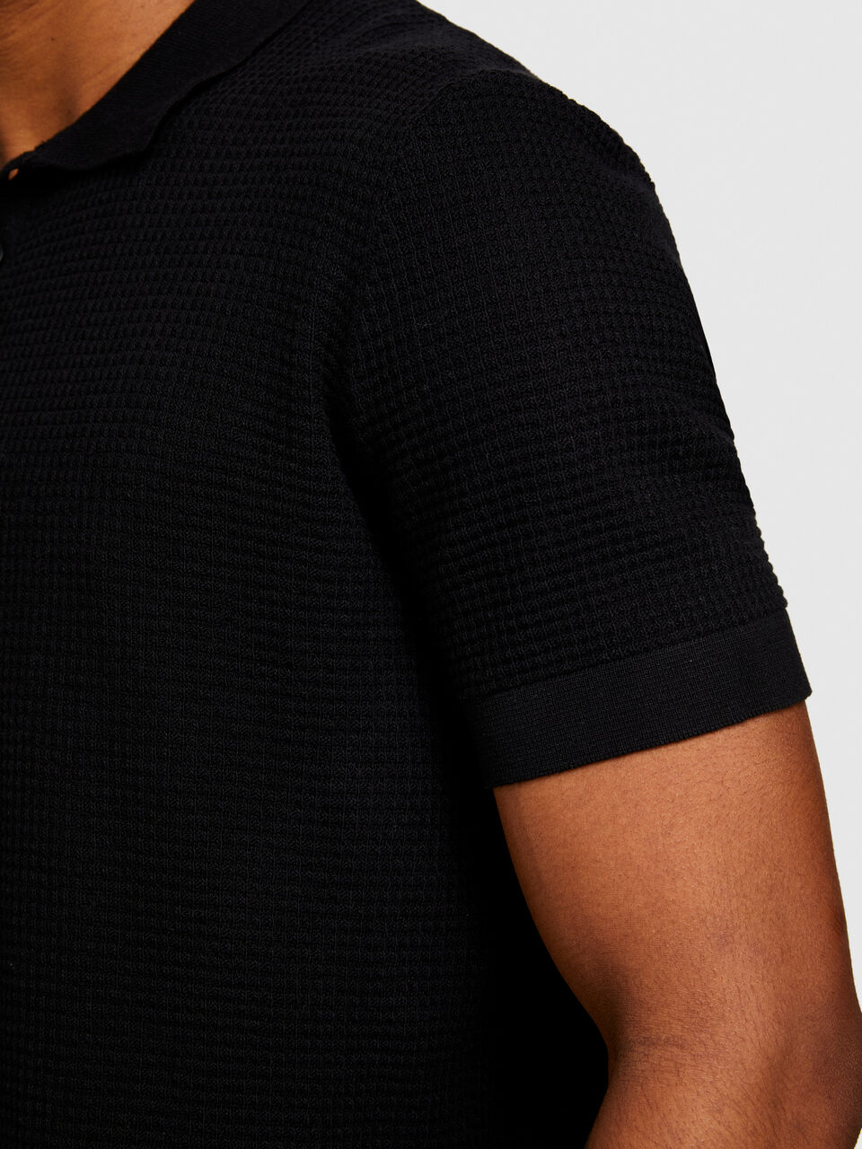 Knit polo Men image number null