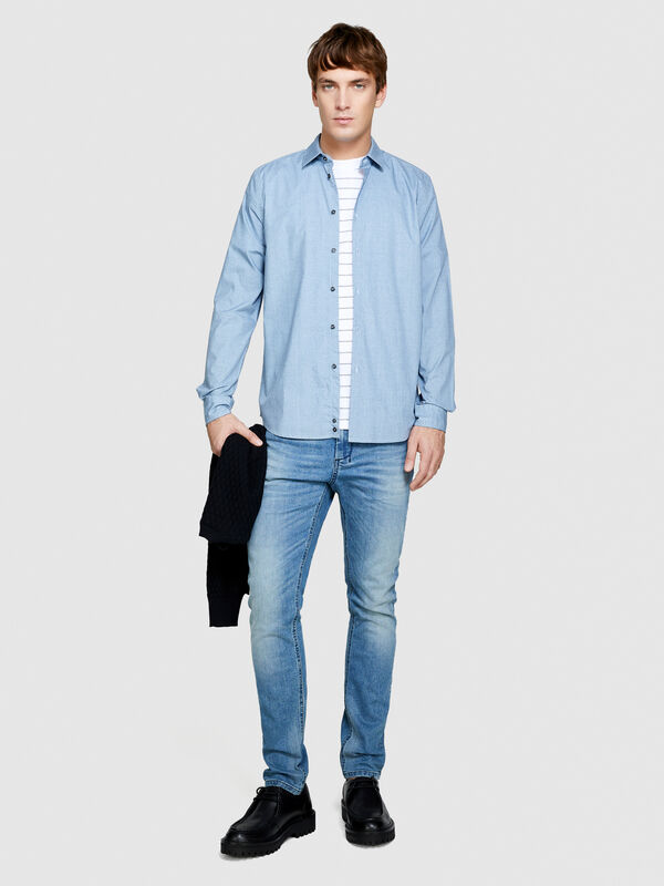 Printed shirt Printed shirt - men's slim fit shirts | Sisley
