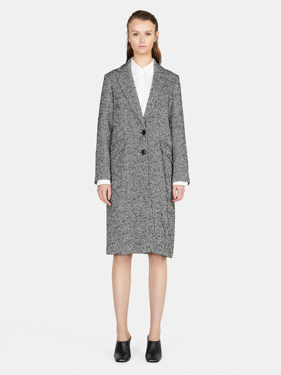 Sisley wool coat store