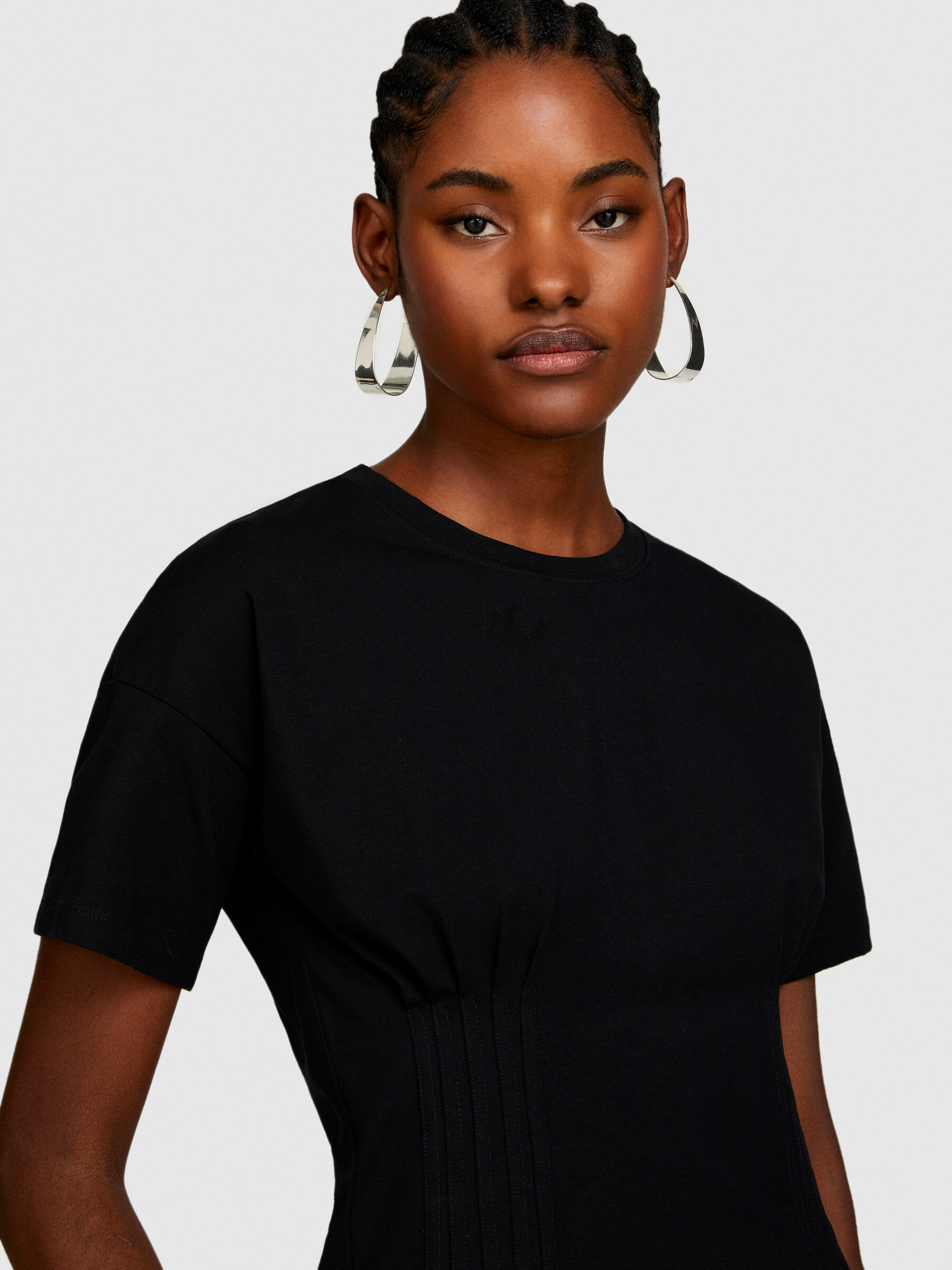 T-shirt with pleats Women image number null