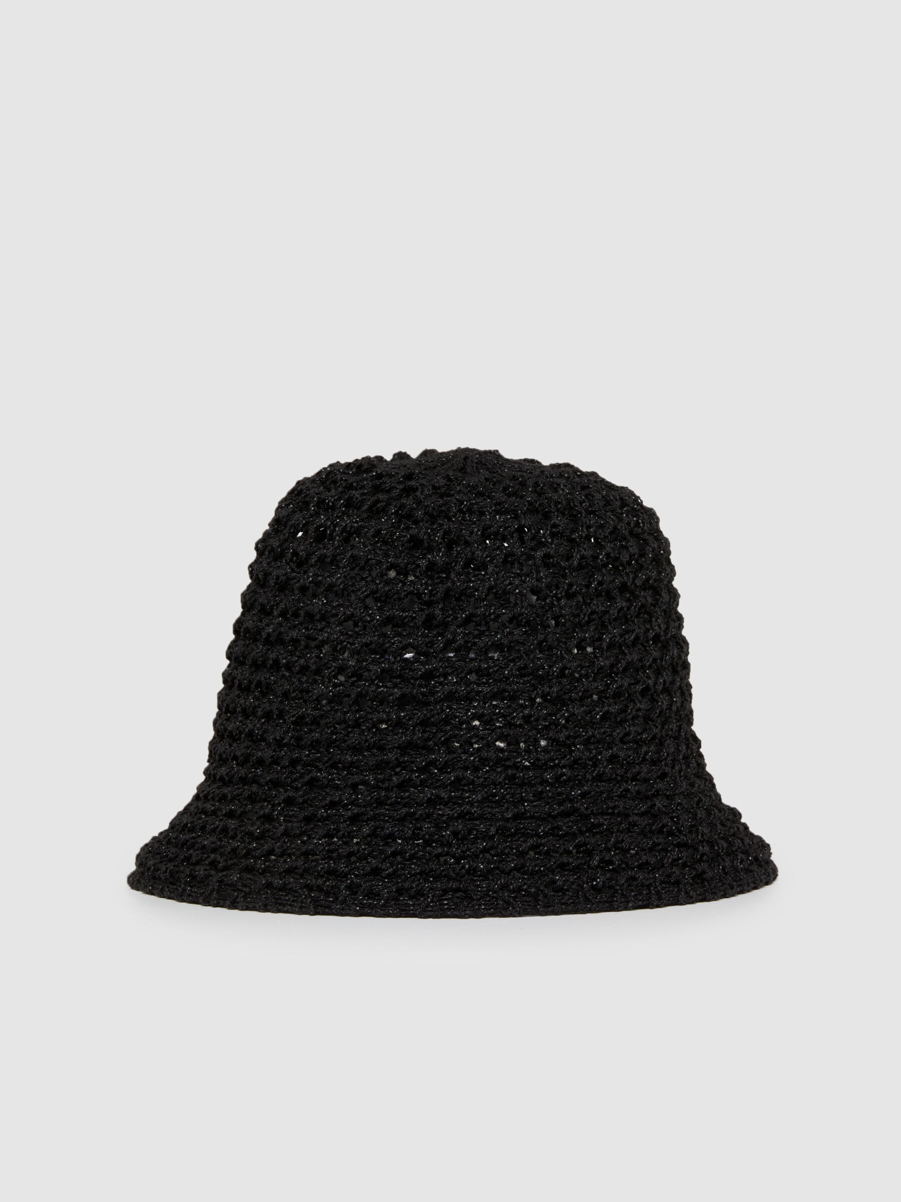 Crochet hat, Black - Sisley