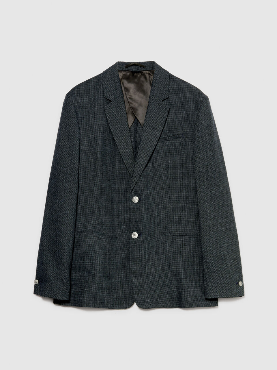 Single-breasted blazer in linen blend Men image number null