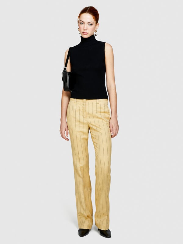 Tweed trousers - women's flared trousers | Sisley