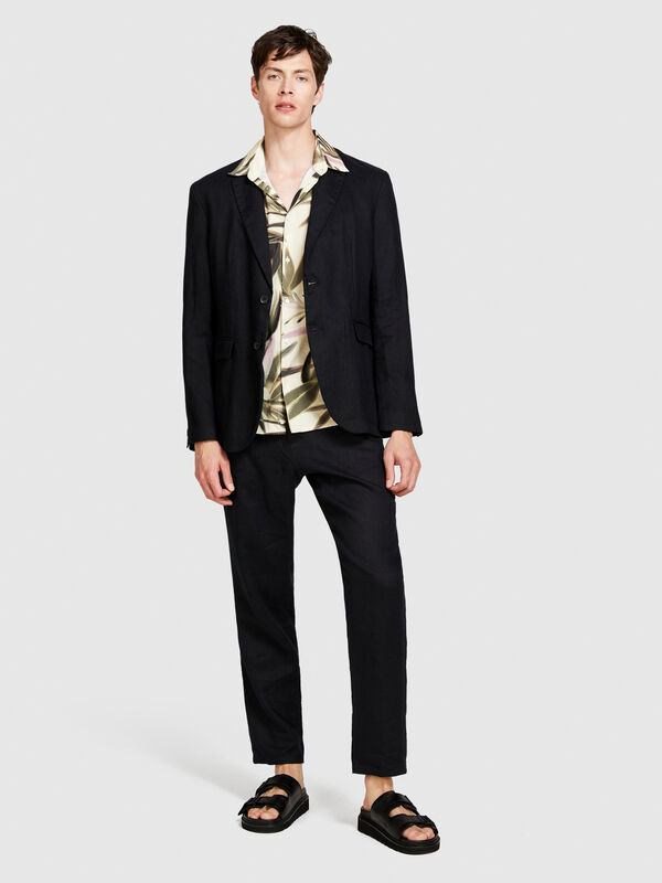 Short sleeve printed shirt Short sleeve printed shirt - men's slim fit shirts | Sisley