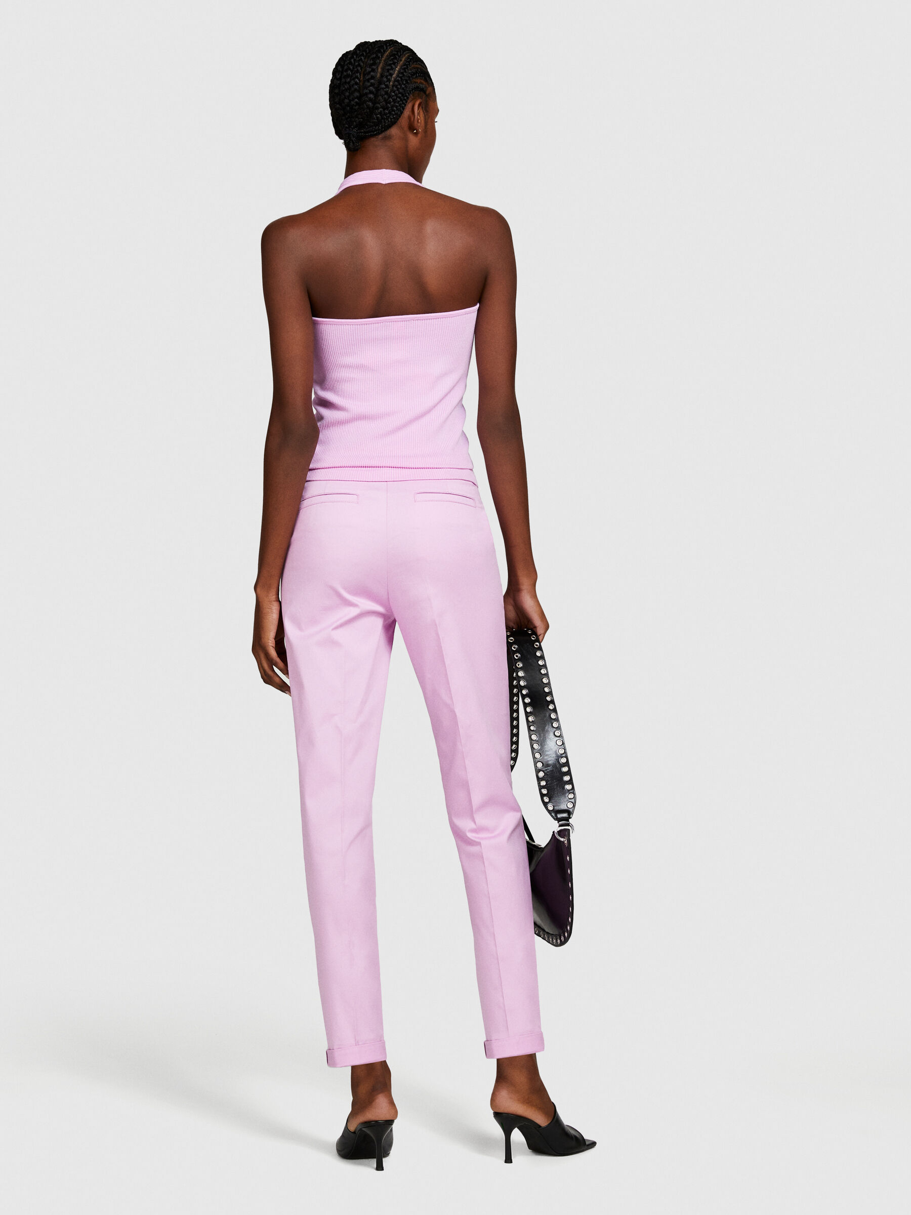 【70％OFF】 Cigarette Sisley - Pink Soft trousers, パンツ