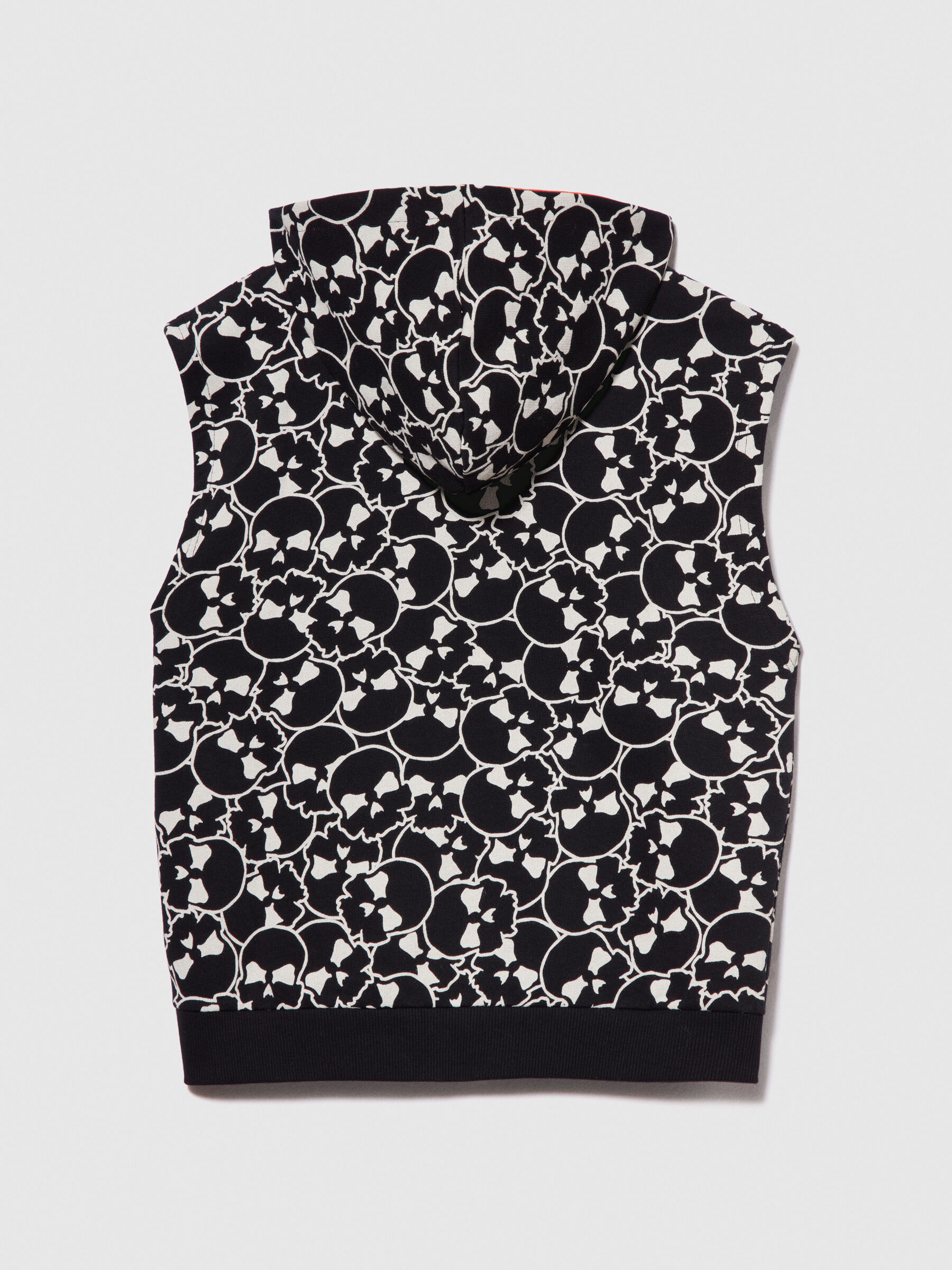 Sleeveless printed sweatshirt Junior Boy image number null