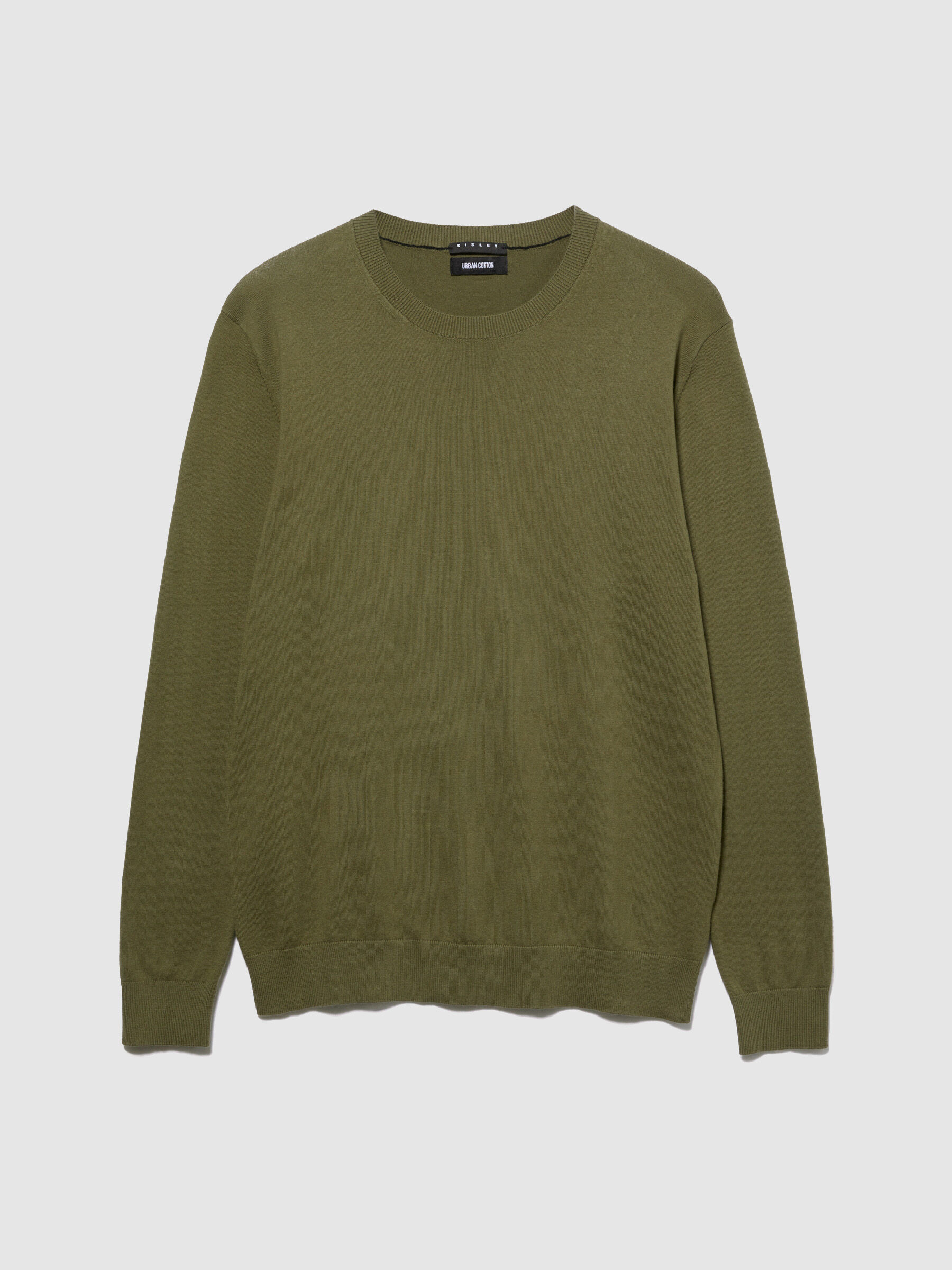 Solid colored sweater Military Green Sisley