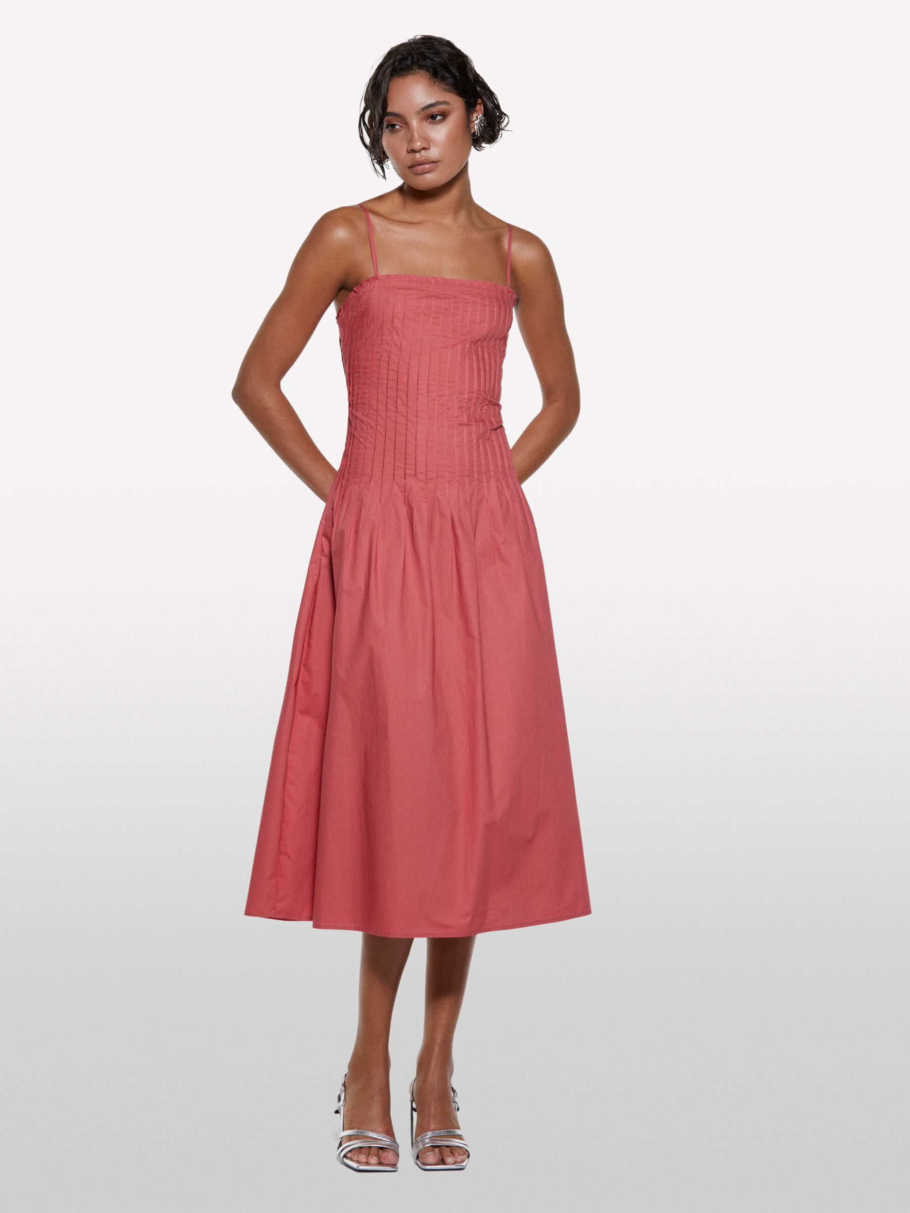 ワンピース ORAFO VISCOSE BLEND MIDI DRESS gzz07116_orange_xl?w=537&qlt=